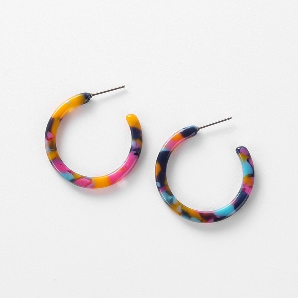 LAST PAIR! 🆕 Penelope II Geometric Acrylic Hoops